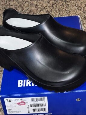 Birkenstock A 640 Polyurethane Black EU 38 US Women’s 7 Men’s 5 Unisex Steel Toe
